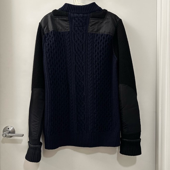 Sacai 18AW Wool Nylon Blend Sweater, Size 2